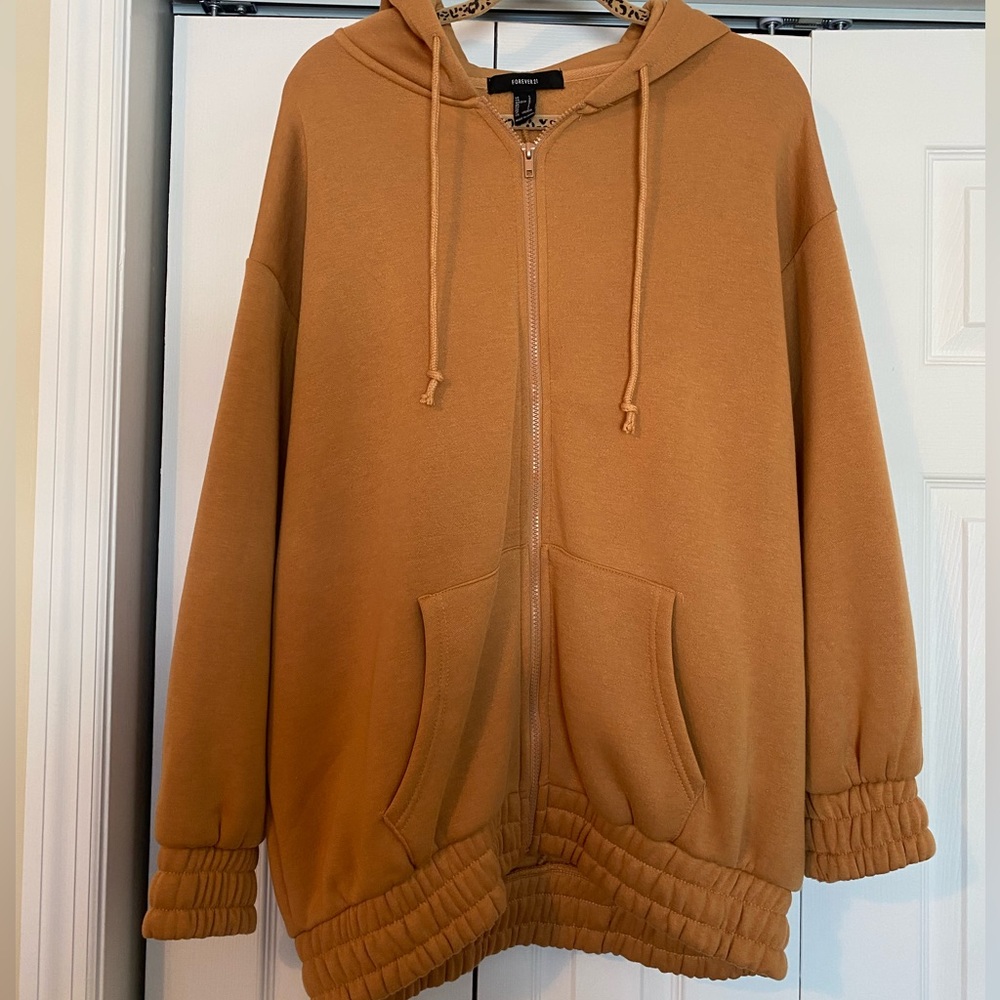 Forever21 Oversized Cozy Zip Hoodie